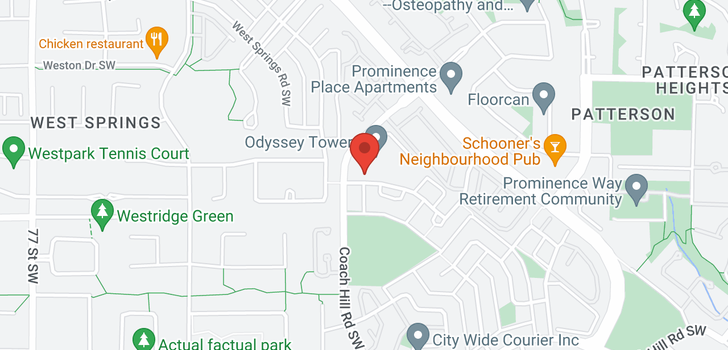 map of 173 10 Coachway Road SW